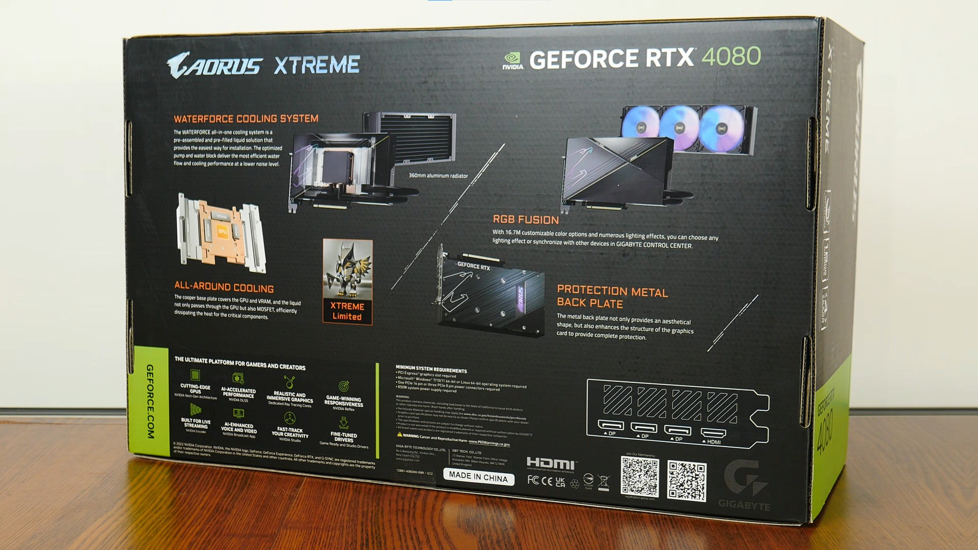 Unboxed Gigabyte AORUS GeForce RTX 4080 16GB XTREME WATERFORCE